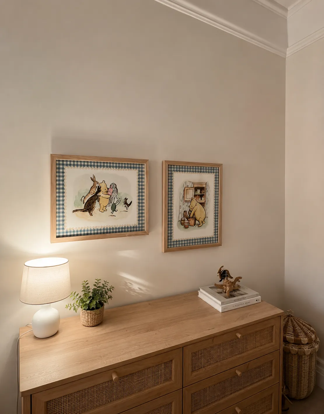 Childrens Room Wooden Dresser Nursery Art Prints Decor